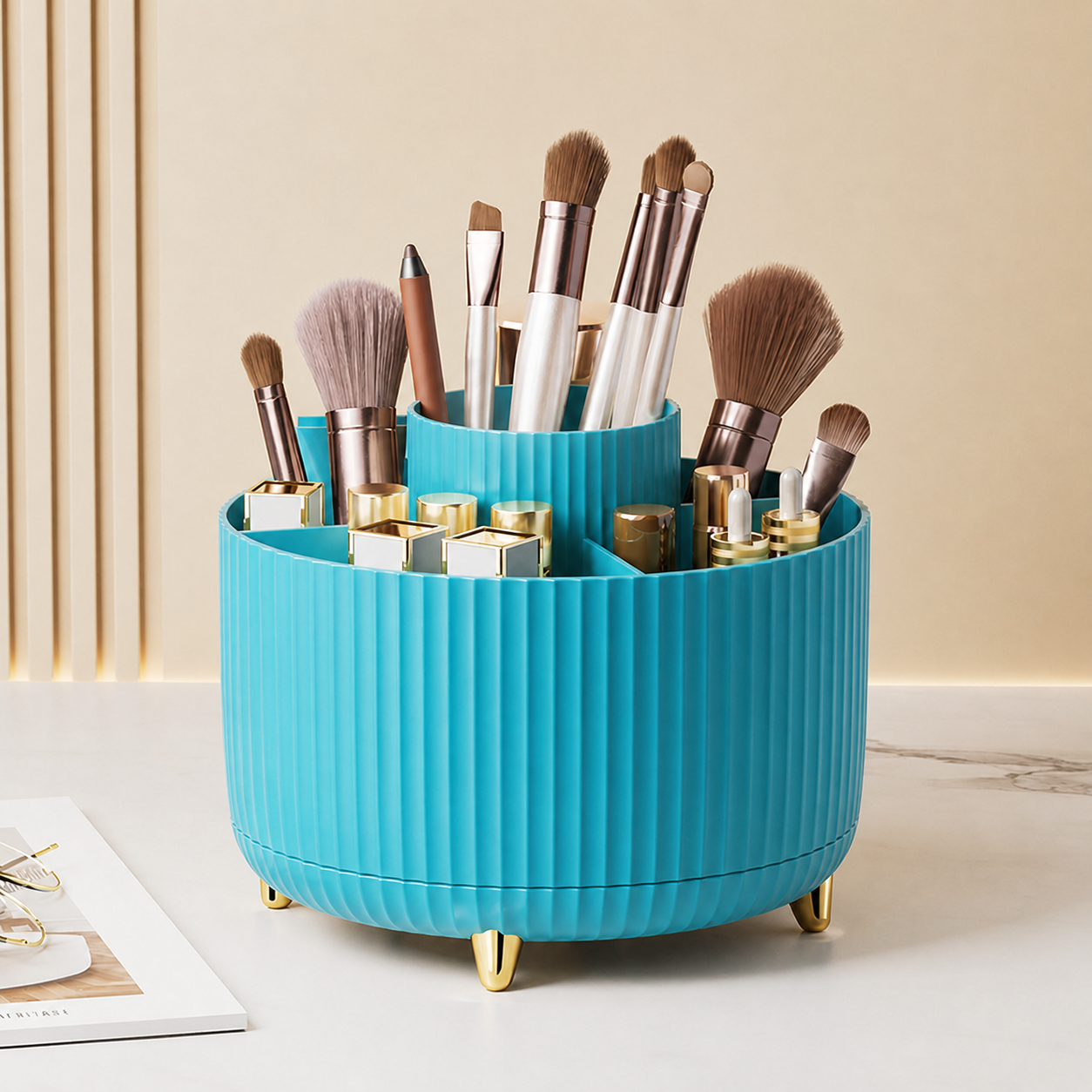 360° Makeup Brush Organizer