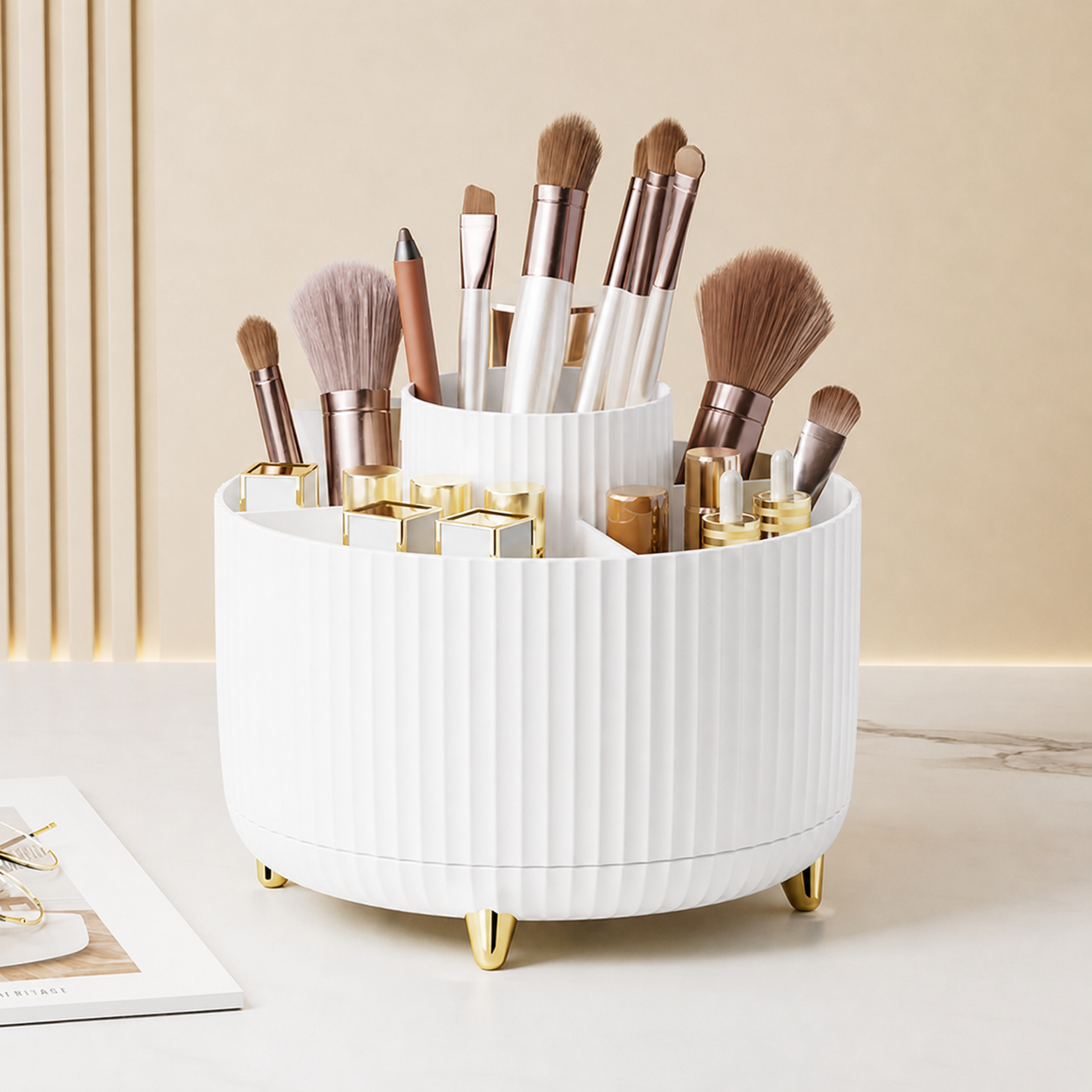 360° Makeup Brush Organizer