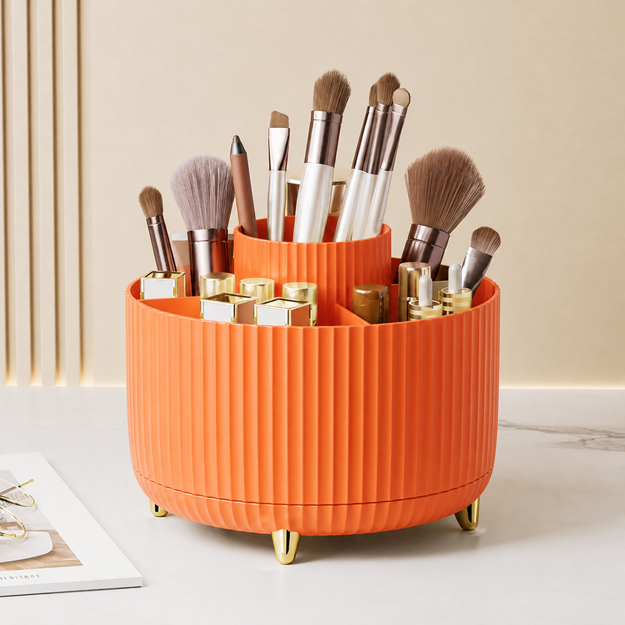 360° Makeup Brush Organizer