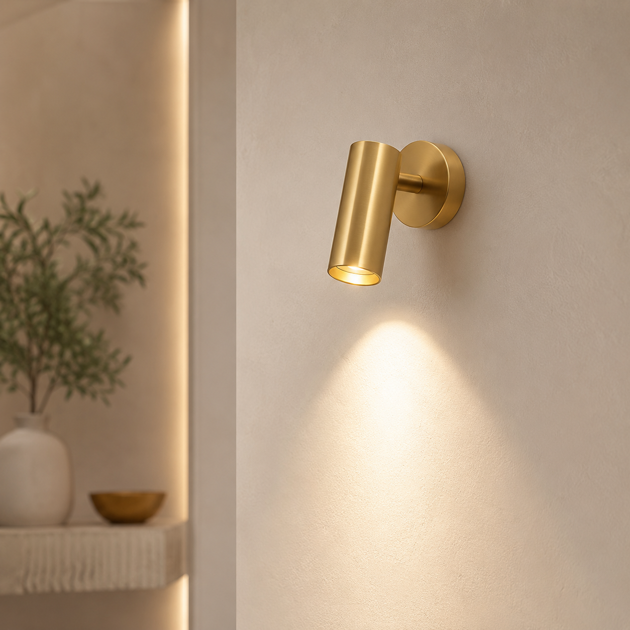 Gold Adjustable Accent Wall Light