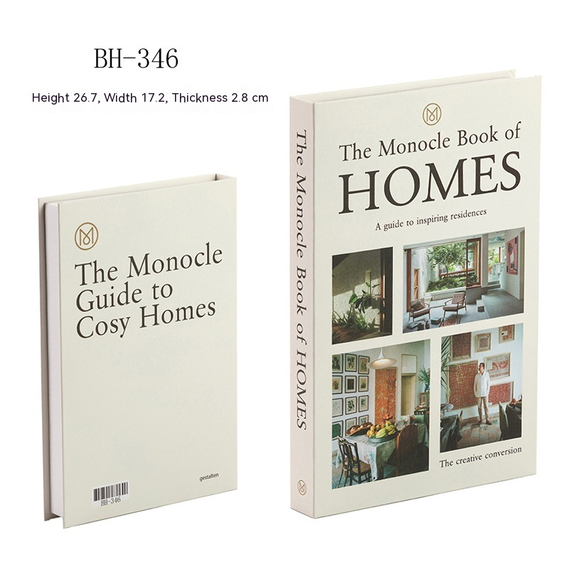 Minimalist Nordic Style Simulation Book Ornaments