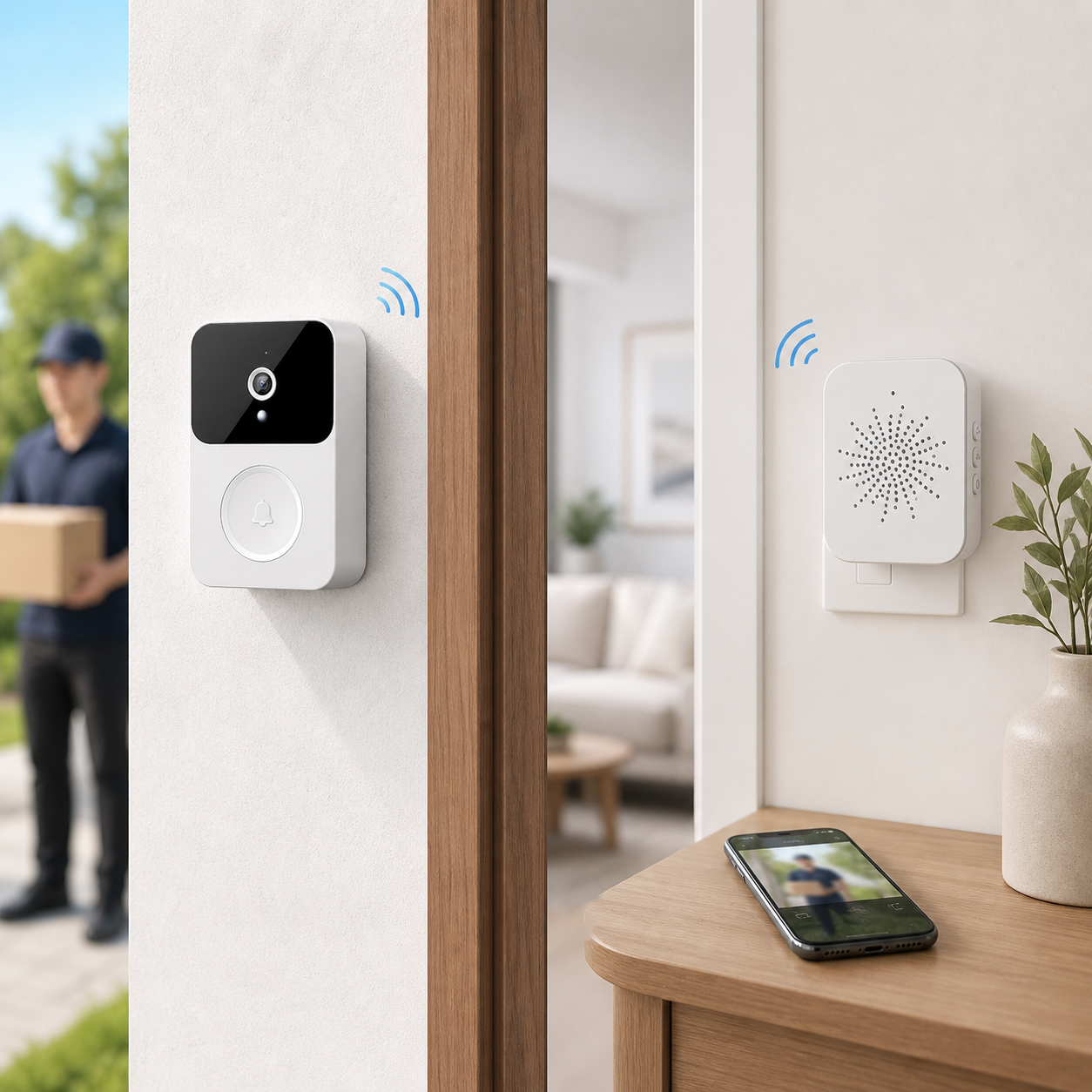 X9 Smart Wireless Doorbell with Remote Camera